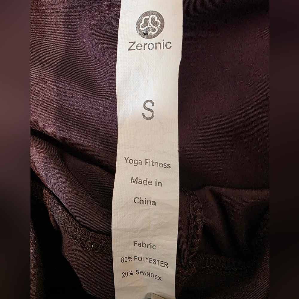Zeronic Brown Bootcut Yoga Pants. Sz Small. - Picture 6 of 6